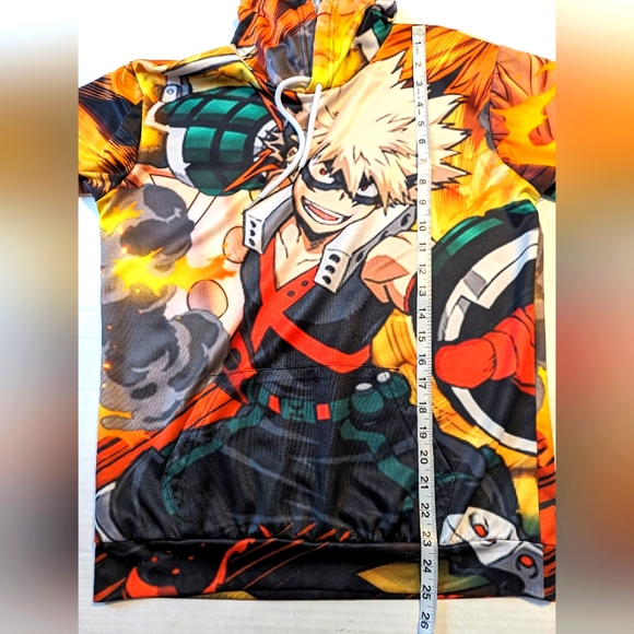 Bakugou Katsuki Japanese Anime Hoodie Size Medium - Picture 8 of 8